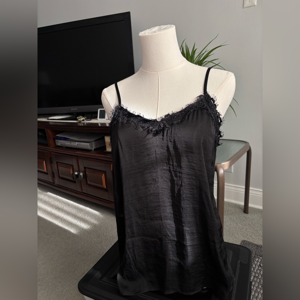 Naked Zebra Lace Trim Cami